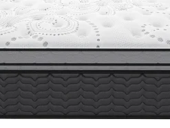 Vente-unique Ensemble 140 x 190 cm sommier + matelas hybride ressorts ensachés et surmatelas intégré ép.30cm - GAMIANI de YSMÉE Discount