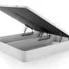 Vente-unique Ensemble 180 x 200 cm sommier coffre blanc + matelas hybride ressorts ensachés et mémoire de forme ép.25cm - ASTRIA Art Collection Sale