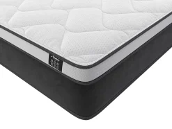 Vente-unique Ensemble 180 x 200 cm sommier coffre blanc + matelas hybride ressorts ensachés et mémoire de forme ép.25cm - ASTRIA Art Collection Sale