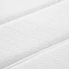Vente-unique Ensemble 180 x 200 cm sommier coffre blanc + matelas hybride ressorts ensachés 7 zones et mousse haute résilience ép.26cm - AUDACE New