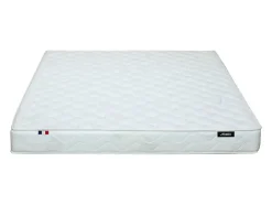 Vente-unique Ensemble 140 x 190 cm sommier coffre blanc + matelas mousse ép.15cm - ZEUS de YSMÉE