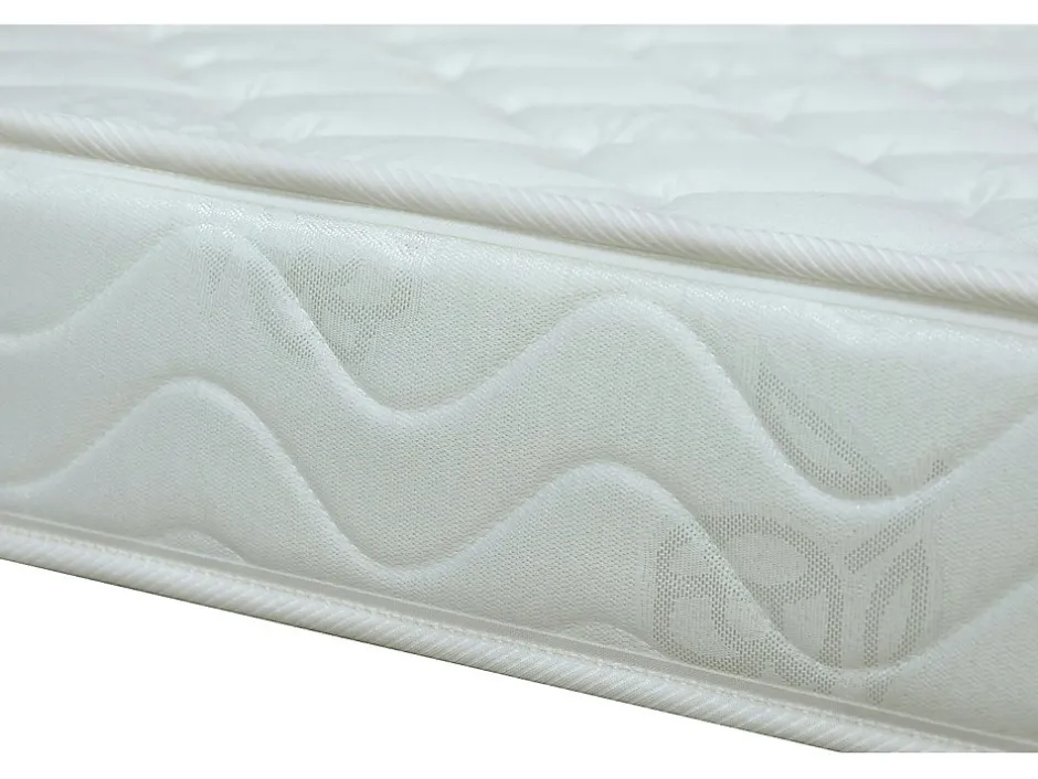Vente-unique Ensemble 140 x 190 cm sommier coffre blanc + matelas mousse ép.15cm - ZEUS de YSMÉE