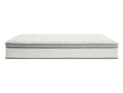 Vente-unique Ensemble 140 x 190 cm sommier coffre blanc + matelas ressorts ensachés 7 zones accueil TPE ép.28cm - ONEBIA de PALACIO
