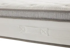 Vente-unique Ensemble 140 x 190 cm sommier coffre blanc + matelas ressorts ensachés 7 zones accueil TPE ép.28cm - ONEBIA de PALACIO