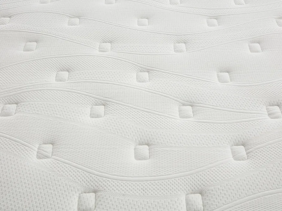 Vente-unique Ensemble 140 x 190 cm sommier coffre blanc + matelas ressorts ensachés 7 zones accueil TPE ép.28cm - ONEBIA de PALACIO