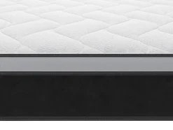 Vente-unique Ensemble 160 x 200 cm sommier coffre blanc + matelas hybride ressorts ensachés et mémoire de forme ép.25cm - ASTRIA Art Collection