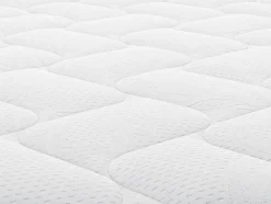 Vente-unique Ensemble 160 x 200 cm sommier coffre blanc + matelas hybride ressorts ensachés et mémoire de forme ép.25cm - ASTRIA Art Collection