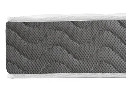 Vente-unique Ensemble 160 x 200 cm sommier coffre avec tiroir naturel clair + matelas mousse HD mémoire de forme et tissu 3D respirant ép.18cm