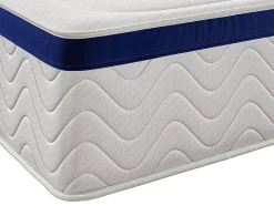 Vente-unique Ensemble 180 x 200 cm sommier coffre naturel clair + matelas hybride ressorts ensachés ép.30cm - MARQUIS de PALACIO