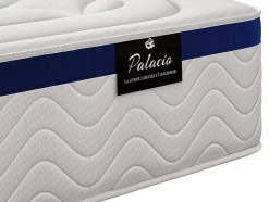 Vente-unique Ensemble 180 x 200 cm sommier coffre naturel clair + matelas hybride ressorts ensachés ép.30cm - MARQUIS de PALACIO