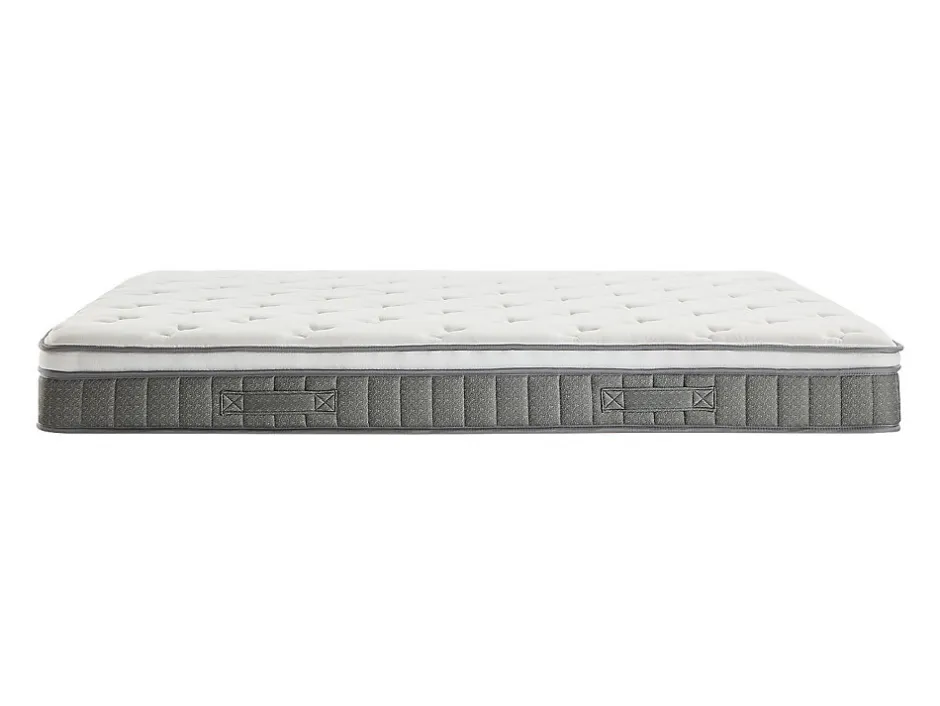 Vente-unique Ensemble 140 x 190 cm sommier coffre blanc + matelas ressorts ensachés et accueil mémoire de forme ép.21cm - VITOGO de YSMÉE Sale