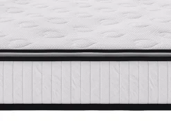 Vente-unique Ensemble 140 x 190 cm sommier coffre naturel clair + matelas ressorts ensachés surmatelas intégré ép.28cm - AMERICAN DREAM de Hot