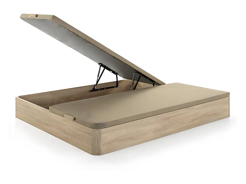 Vente-unique Ensemble 180 x 200 cm sommier coffre naturel clair + matelas mousse ép.30cm - SOLAK de YSMÉE