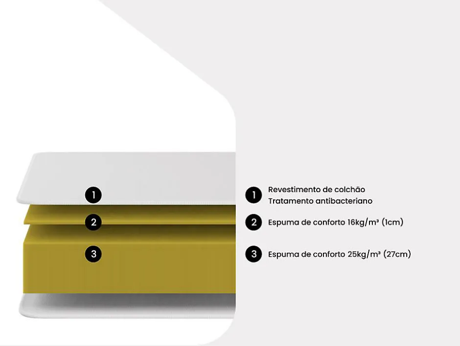 Vente-unique Ensemble 180 x 200 cm sommier coffre naturel clair + matelas mousse ép.30cm - SOLAK de YSMÉE