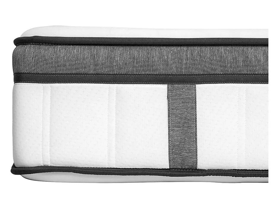 Vente-unique Ensemble 180 x 200 cm sommier tapissier + matelas hybride ressorts ensachés 7 zones et mémoire de forme ép.30cm - OLIANE de YSMÉE