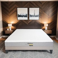 Bellecour Ensemble Amboise 90x200 cm Matelas Mousse + Sommier Bois Online