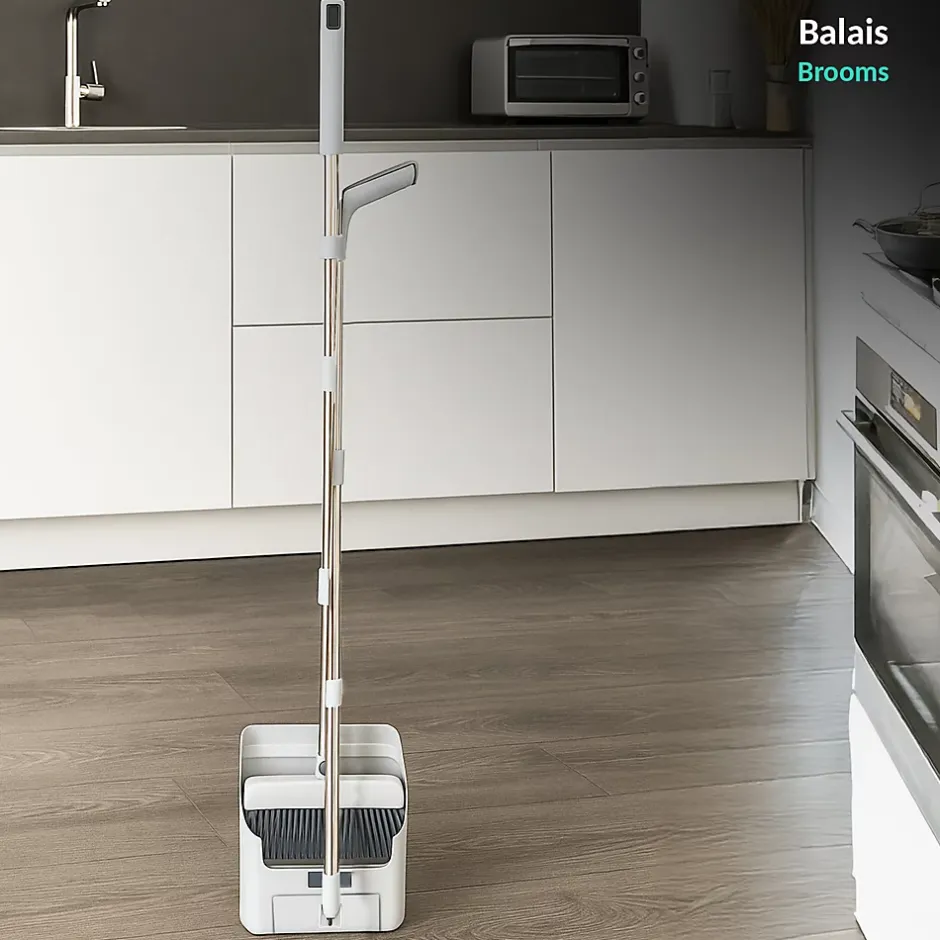 Fishtec Ensemble balai 3 en 1 Pivotant 180 pelle peigne Intégré Best