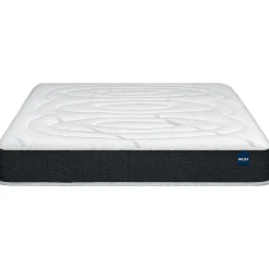 Bultex Ensemble ULTIMUM + Sommier confort ferme vigoroso deco + pieds 180x200 Jersey Gris foncé Mousse