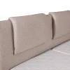 Vente-unique Ensemble complet boxspring tête de lit + sommiers relaxation électrique + matelas + surmatelas - 2 x 80 x 200 cm - Tissu - Beige New