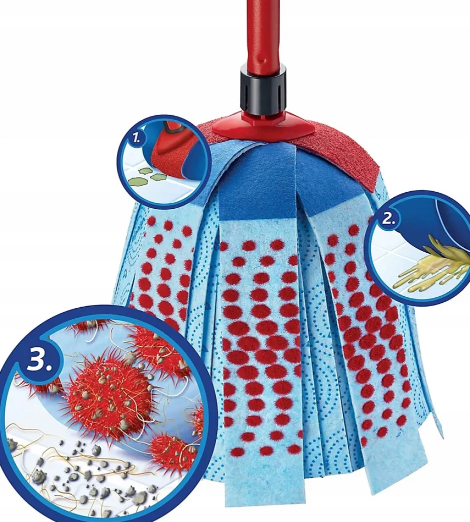 Juanio Ensemble complet de seau avec balai à franges, poignée et essoreuse torsion, capacité 10 L Online