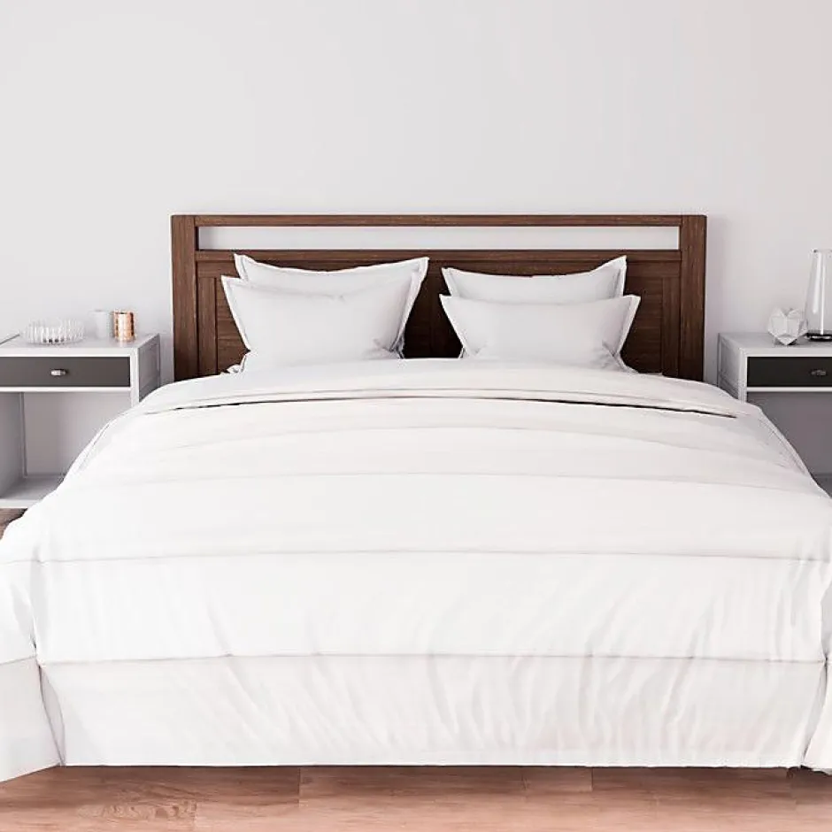 Soleil D'Ocre Ensemble couette et parure 7 Pièces BOHEME blanc pour lit en 140x190 cm, par