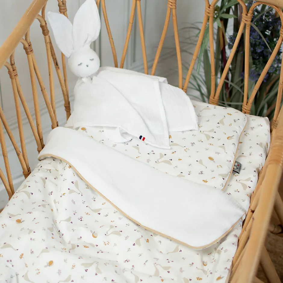 Sevira Kids Ensemble coussin et couverture pour berceau et couffin Sidonia