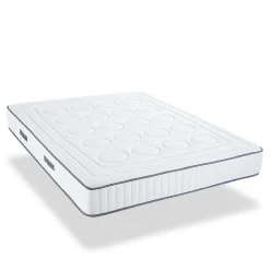 Olympe Literie Ensemble Cristal 90x200 cm Matelas Mousse + Sommier Métal