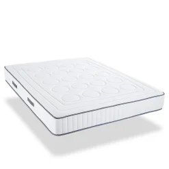 Olympe Literie Ensemble Cristal 90x190 cm Matelas Mousse + Sommier Métal