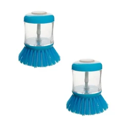 Fackelmann Ensemble de 2 Brosses à vaisselle avec réservoir pour liquide vaisselle Tecno Clearance