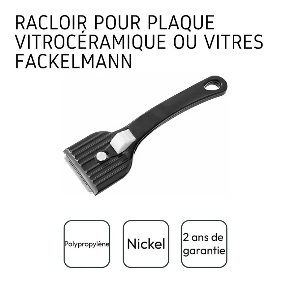 Fackelmann Ensemble de 2 Racloirs pour plaque vitrocéramique Outlet