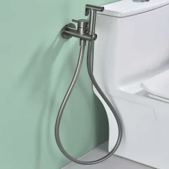 Poalgi Ensemble douchette hygiénique WC SKY BATH black gun metal PVD Inox S304 série HARMONY