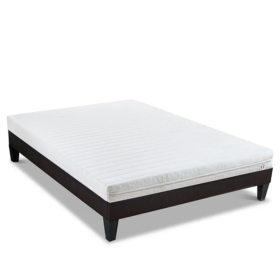 Olympe Literie Ensemble Egio 180x200 cm Matelas Mousse + Sommier Bois Online