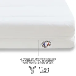 Olympe Literie Ensemble Egio 180x200 cm Matelas Mousse + Sommier Bois Online