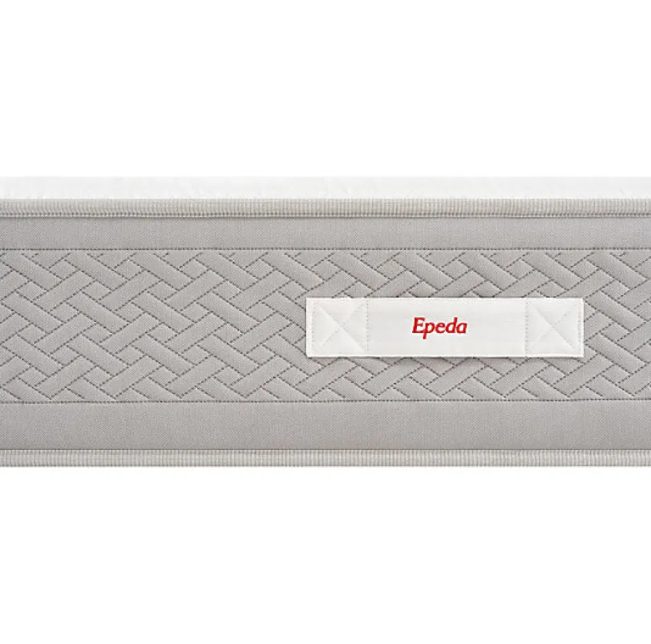 Epeda Ensemble L'INOUBLIABLE + Sommier Confort Medium + Pieds 140x190 Gris souris Ressorts New