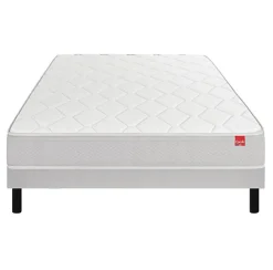 Epeda Ensemble DÉPAYSANT + Sommier Escale + Pieds 120x200 Ressorts Hot