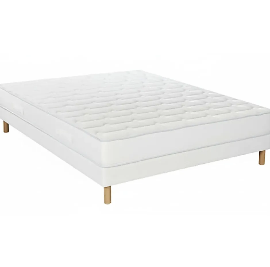 Essenzia Ensemble DELICE + Sommier Tradition Graphic + Pieds 140x200 Mousse Sale