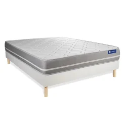Actisom Ensemble Latex et mémoire de forme de confort Equilibré avec sommier kit Outlet