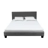 Weber Industries Ensemble Matelas + Lit 140x190 DUBLIN / Gris foncé New