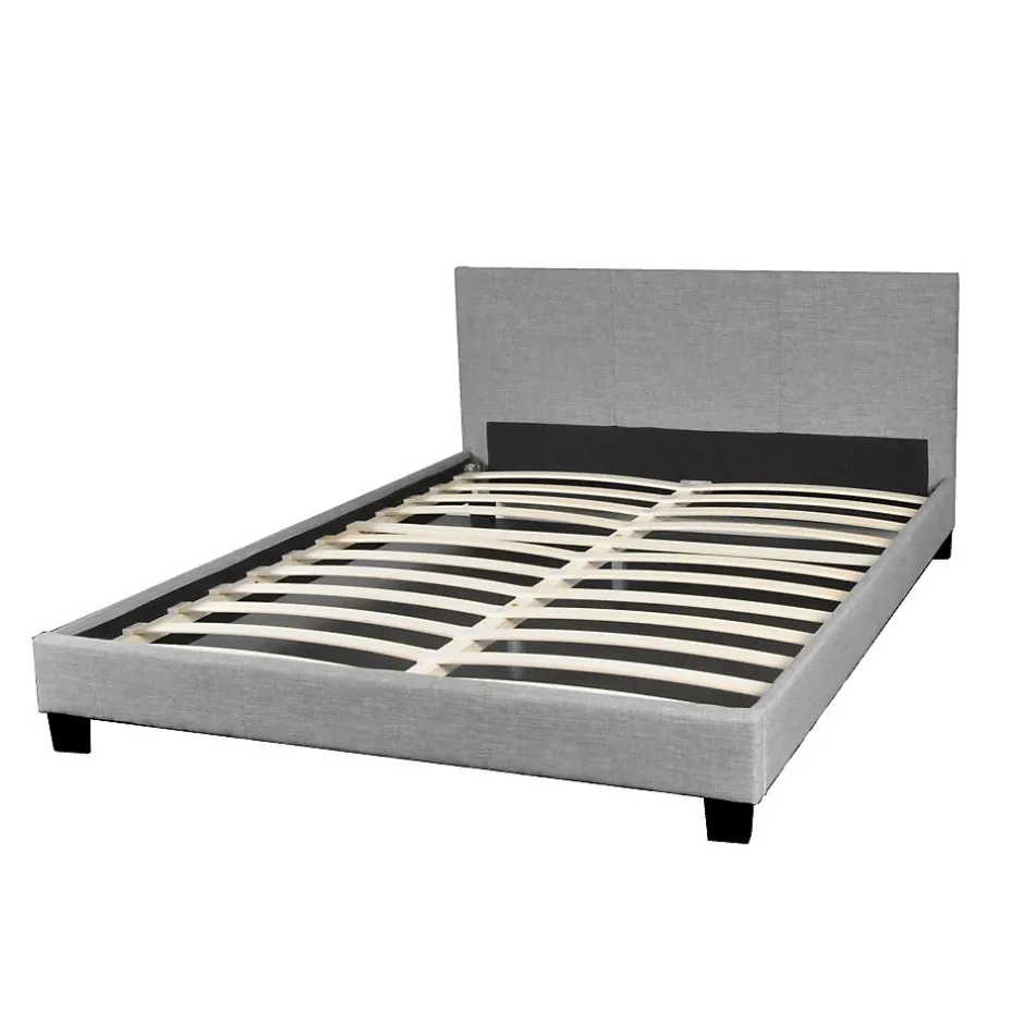 Weber Industries Ensemble Matelas + Lit 140x190 DUBLIN / Gris clair