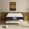 Teeno Ensemble Matelas à ressorts+ Lit Sommier Tapissier Déco 140x190cm, Epaisseur du Matelas 22cm Discount