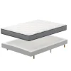 Teeno Ensemble Matelas à ressorts+ Lit Sommier Tapissier Déco 160x200cm, Epaisseur du Matelas 20cm