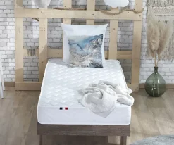 Idliterie Ensemble Matelas accueil Latex INITIAL Sommier en Kit - Chêne gris, - 90 x 190 cm Clearance
