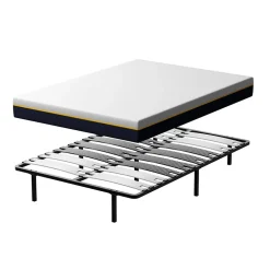Teeno Ensemble matelas double en mousse de 17 cm + sommier à lattes larges 140x200 cm Sale