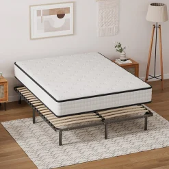 Teeno Ensemble Matelas en mousse + Sommier à Lattes 140x190cm, Epaisseur du Matelas 22cm