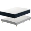 Teeno Ensemble Matelas en Mousse 160x200 cm+Sommier tapissier volige,9 Pieds Inclus,ensemble matelas et sommier