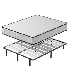 Teeno Ensemble Matelas en mousse + Sommier avec lattes larges 140x190cm, Epaisseur du Matelas 22cm