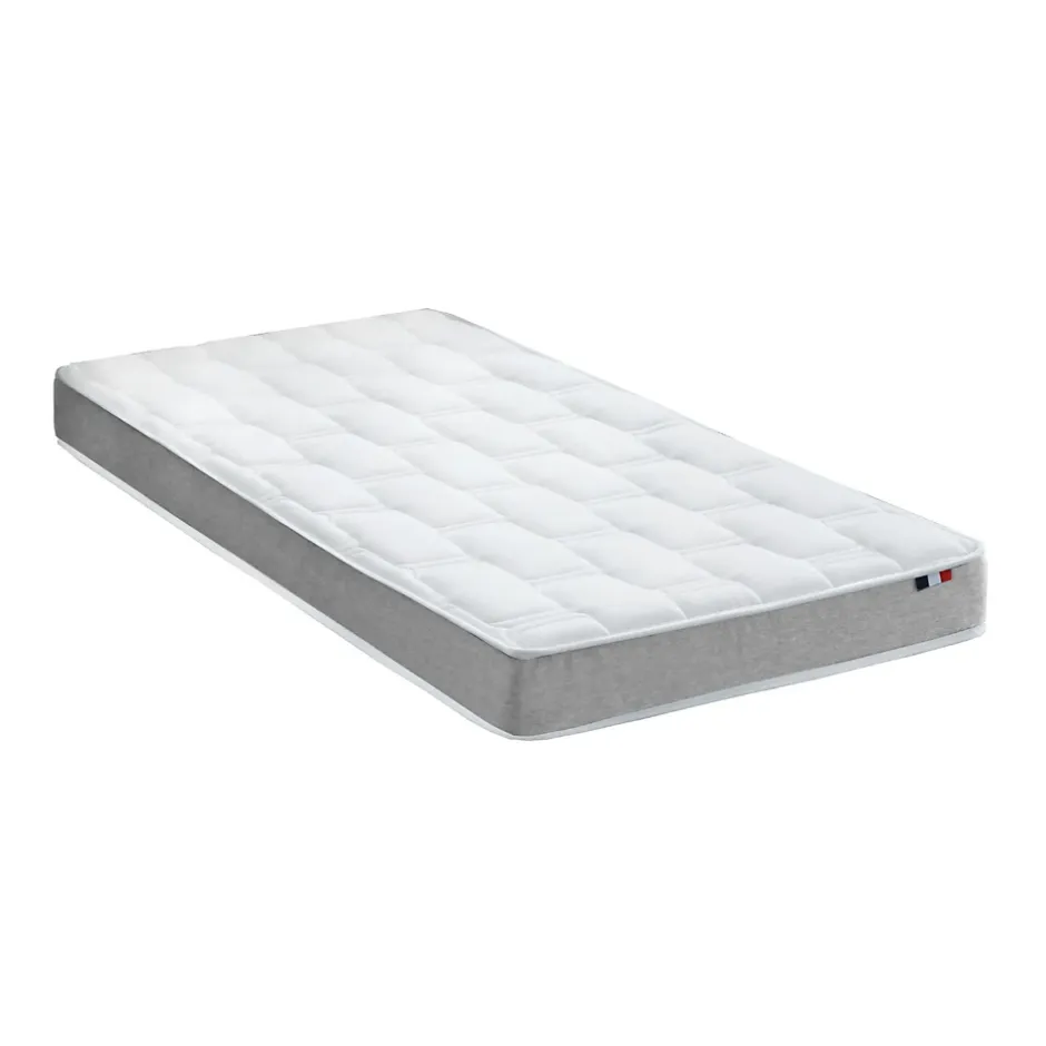 Idliterie Ensemble matelas mémoire forme sommier blanc 90x190 Hot