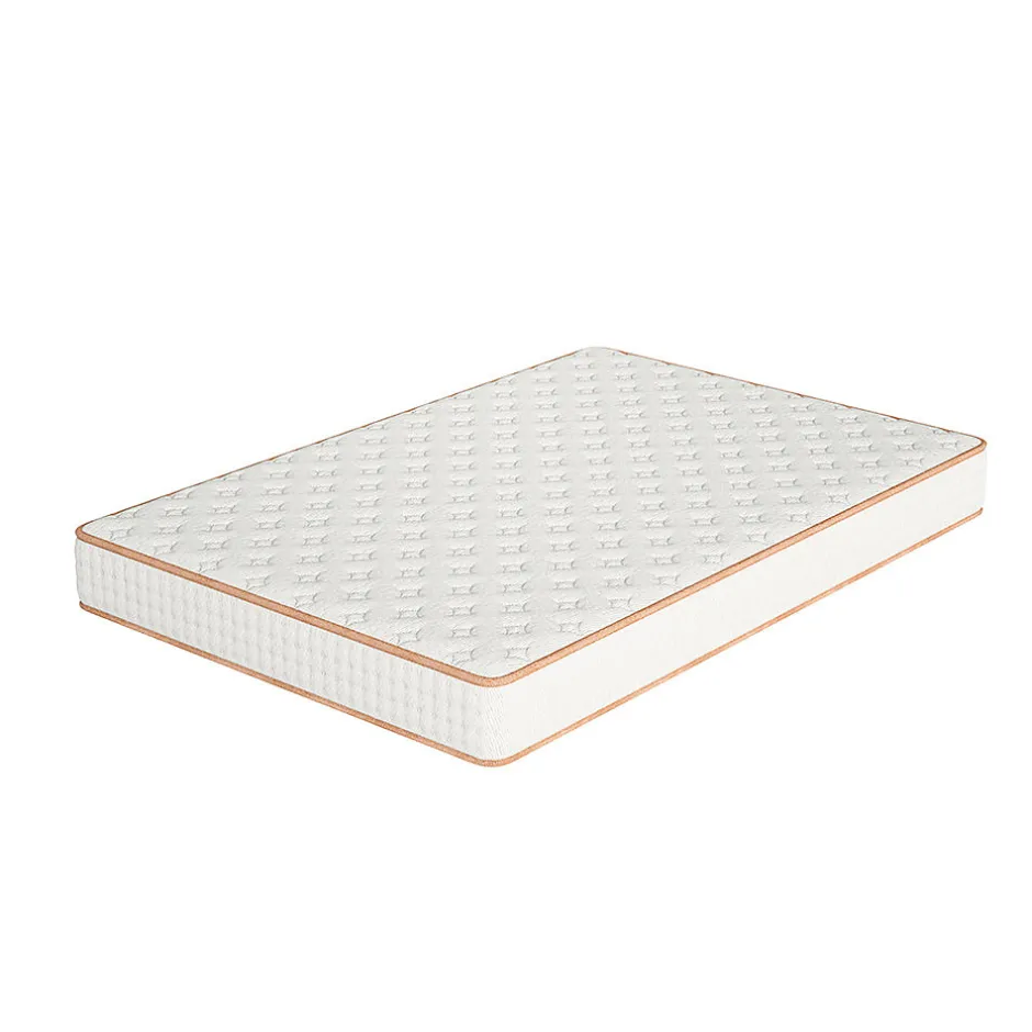Teeno Ensemble matelas mousse + sommier à lattes 160x200 cm, épaisseur du matelas 18 cm, cadre de lit avec pieds