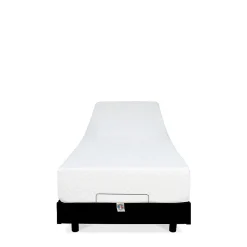 Bellecour Ensemble Matelas Mousse Accueil Mémoire de forme + Sommier électrique Flex 70x200 cm