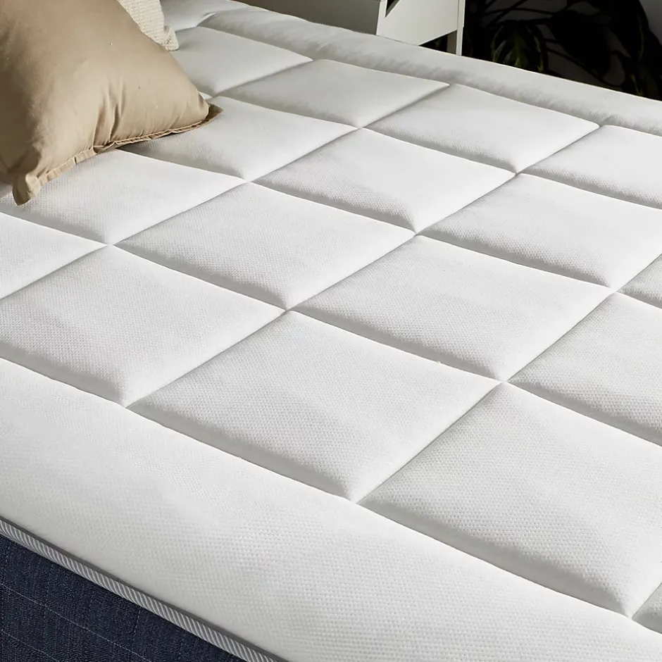 Idliterie Ensemble matelas ressort 7 zones et mémoire forme sommier 140x190 New